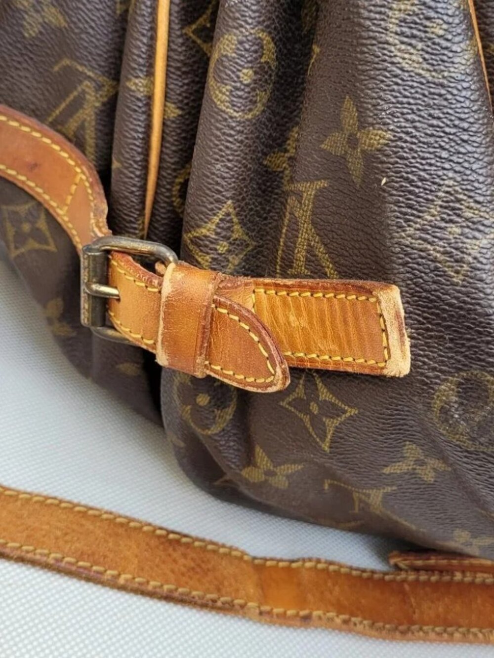 Louis Vuitton Shoulder Bag Saumur 35 Browns Monogram - Picture 14 of 14